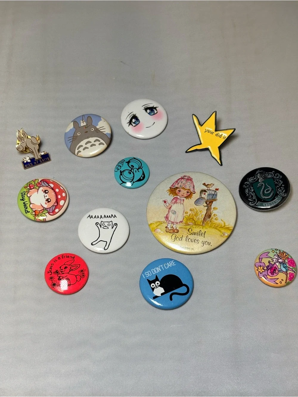 Lot of VTG and Modern Lapel Decorative Funny Retro Cat Harry Potter Pins Buttons